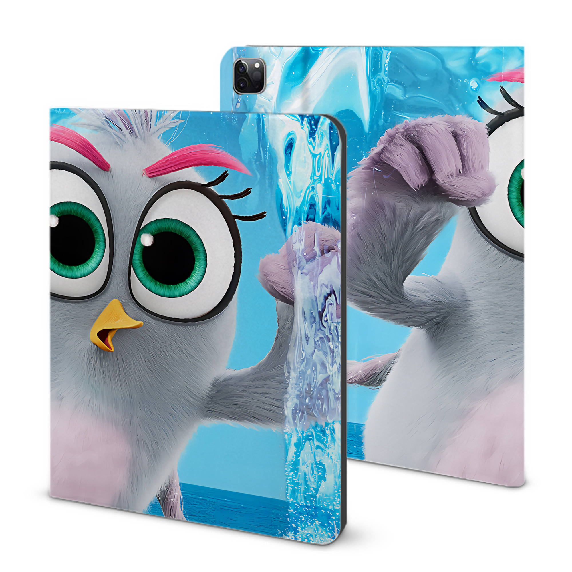 （画像用） Angry Birds アングリーバード IPad ケース ブック型 PUレザー TPU 耐衝撃 軽量 薄型 ペン収納なし 全面保護 IPad 各モデル対応